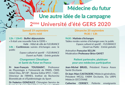 2ème Université d'été Gers 2020, les 19 & 20 septembre