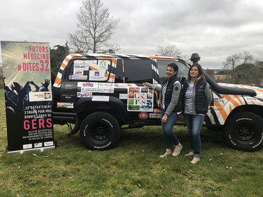 32ème Rallye Aïcha des Gazelles : Dites32 soutient l’équipage gersois